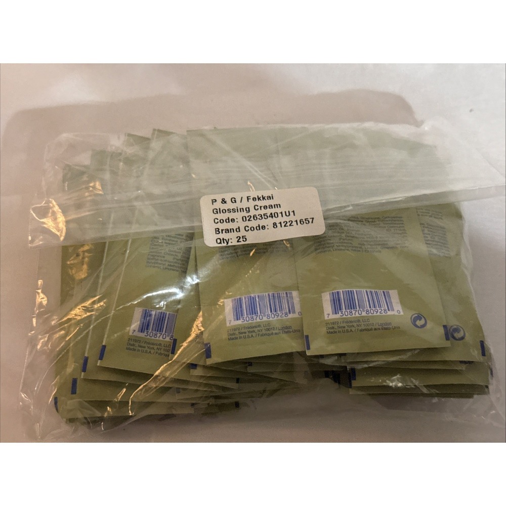 Fekkai Glossing Cream Samples lot of 25 0.3 each Hydrate & Shine New - Picture 5 of 5